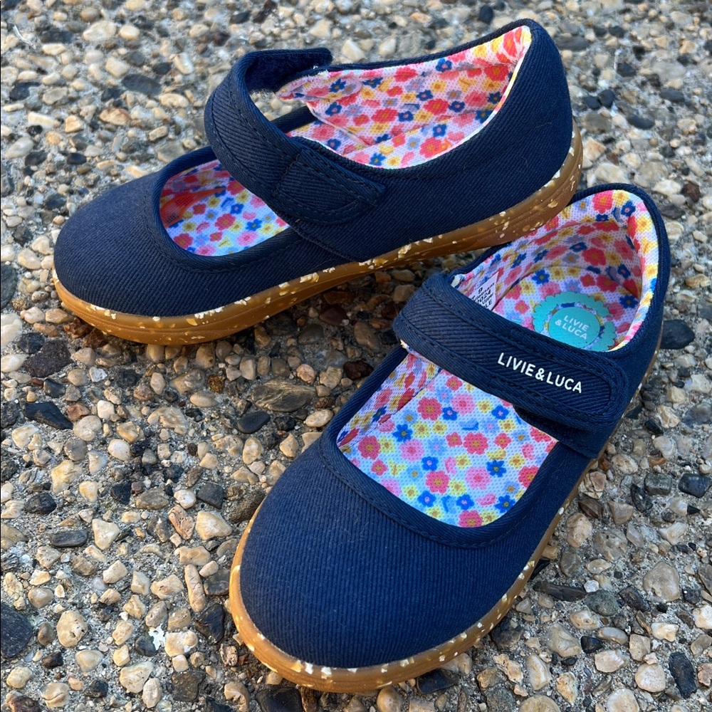 New Livie & Luca Navy Ravine Eco Sneaker Mary Jane